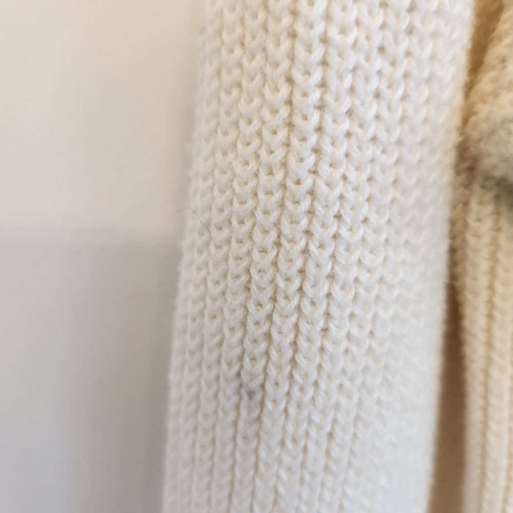 Anthropologie Moth Size L Wrap Sweater Cream - Picture 4 of 6